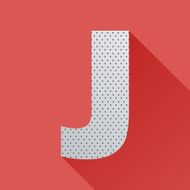 Flat Letter J