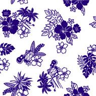 pattern of Hibiscus N43