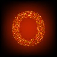 Fire letter O