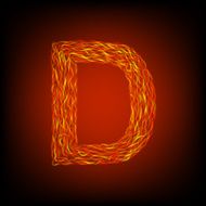 Fire letter D