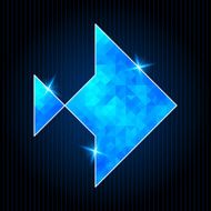Abstract polygonal fish N20