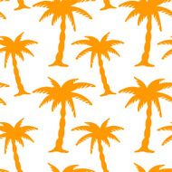 Seamless pattern with coconut palm trees N21
