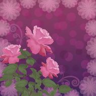 Holiday background with flower rose N6