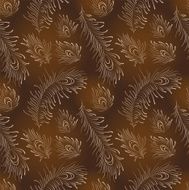 Peacock Feathers Seamless N2