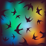 background with swallow