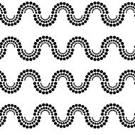 Geometric abstract monochrome seamless pattern with circles N8