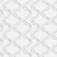 Geometric abstract white seamless pattern with circles N3