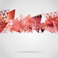 abstract background with red triangles N2