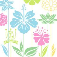 Tropical flower bed N2