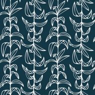Seamless vector pattern with branches and leaves N4