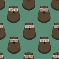 Seamless pattern with bears N12