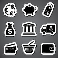 finance sticker label N2