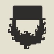 Irish St Patricks Day leprechaun icon N2