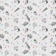 Shells seamless pattern N4