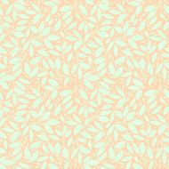 Neutral floral ornament cool green N3