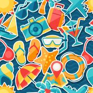 Travel and tourism seamless pattern N6