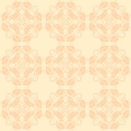Neutral floral ornament beige color N4