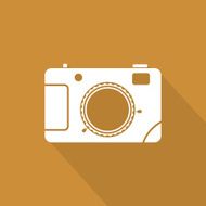 Photo-camera flat icon