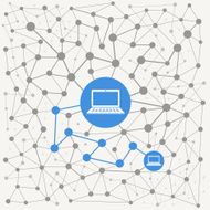 Abstract scheme of modern computer network