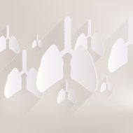 Human lung icon Medical background Health care N2