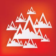 Mountains web icon N3