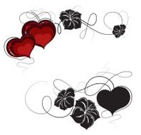 Flowers and hearts N2
