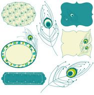 Peacock feather - design elements N2
