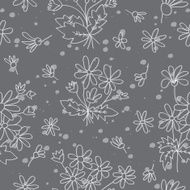 Seamless texture with a silhouette outline colors
