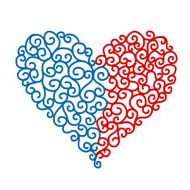 Abstract heart shape for your design