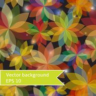 seamless bright pattern of flowers and petals