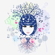 floral girl N6