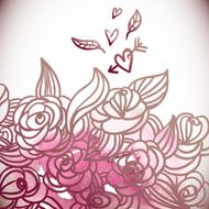 Floral Background Wedding Card