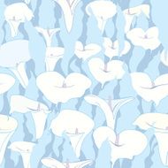 Abstract floral tileable texture Calla flower