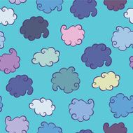 Clouds Seamless background