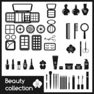 Set of cosmetics icons N5