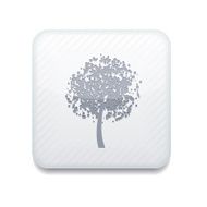 Vector white tree icon Eps10 Easy to edit