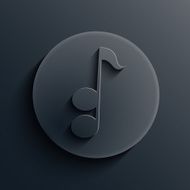 Vector dark circle icon Eps10 N17