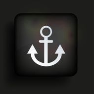 Vector square icon on black background Eps10 N8