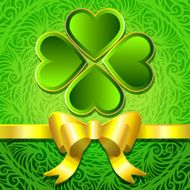 St Patrick&#039;s Day background with clover