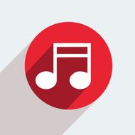 Vector red circle icon on gray background Eps10 N39