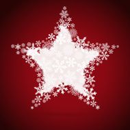 Christmas star snowflake design background