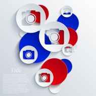Vector camera icon background Eps10 N4