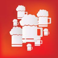 Glass of beer web icon N2