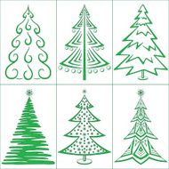 Christmas trees set N3