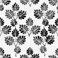 Seamless Monochrome vector Floral Pattern N5