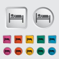 Hotel single icon N4