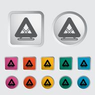 Warning triangle single icon N3