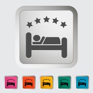 Hotel single icon N5