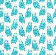 owls seamless pattern N10
