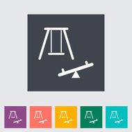 Swing Single flat icon N6